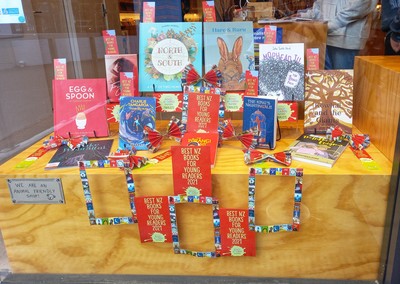 Window display at Good Books