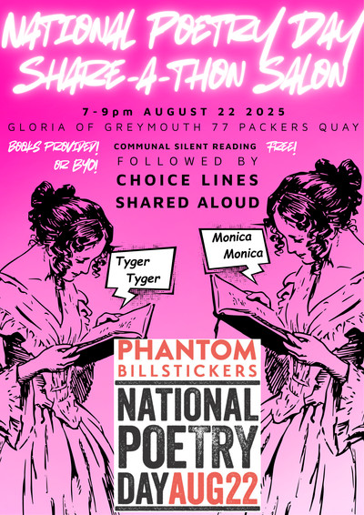Gloria of Greymouth Poetry Share-a-Thon poster.png