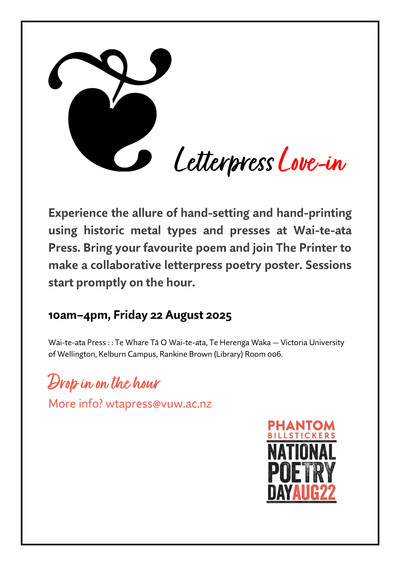 Letter Press Love In Wai-tea-ata Press poster.jpg
