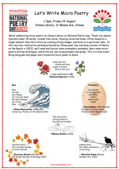 Micro Poetry Poster @ Orewa Library event poster.jpg